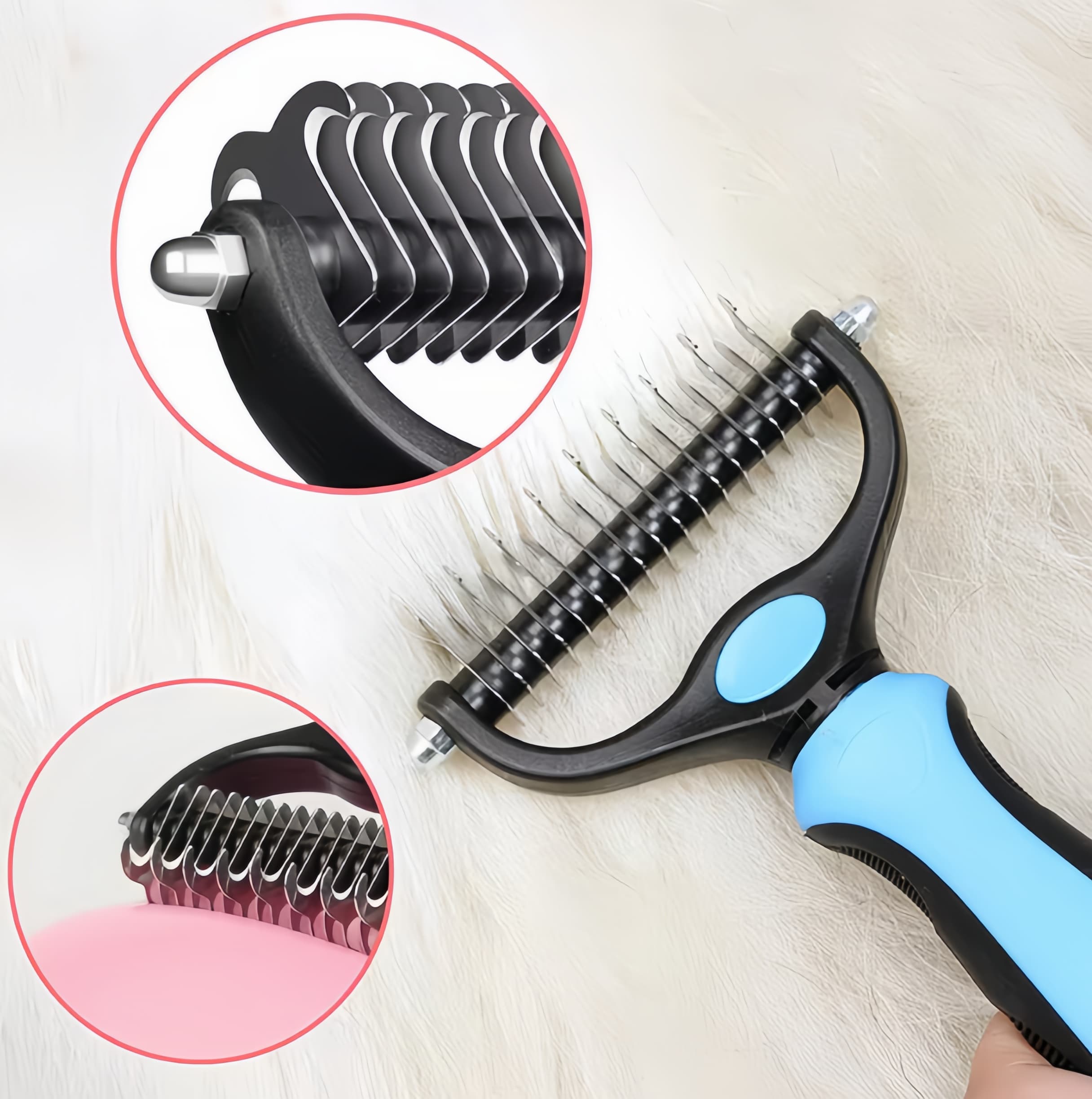 Zgrzebło do usuwania sierści